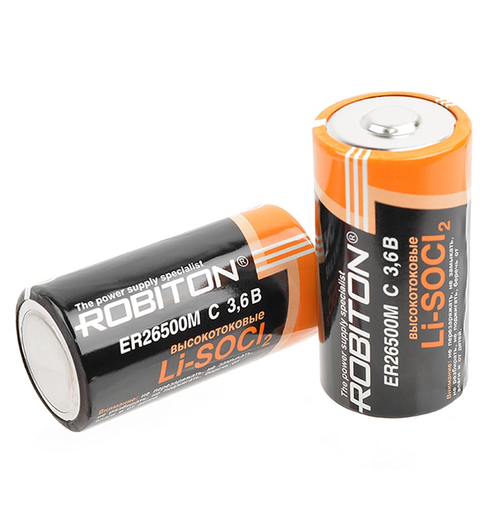 батарейка литий тионилхлоридная Robiton ER 26500M (C) 