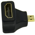 адаптер Gembird HDMI-microHDMI 19F/19M угловой 