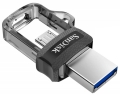 OTG флешка USB 3.0 SanDisk Ultra Dual Drive m3.0 128GB black