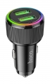 автомобильное зарядное устройство Hoco NZ14 Guerrero 36W dual-port car charger black