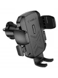 держатель телефона на дефлектор Hoco H64 Gamble one-button car holder (air outlet) black