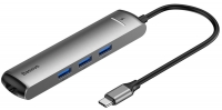 многопортовый адаптер для ноутбука Baseus Six-in-one smart HUB docstation