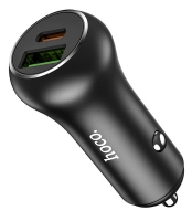 автомобильное зарядное устройство Hoco Z38 Resolute PD20W+QC3.0 car charger автомобильное зарядное устройство Hoco Z38 Resolute PD20W+QC3.0 car charger
