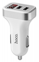 автомобильное зарядное устройство с дисплеем Hoco Z3 2USB LCD car charger