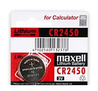 литиевая часовая батарейка Maxell CR2450-5BL