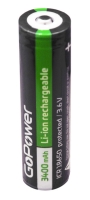 аккумулятор GoPower NCR18650 Li-ion 3400mAh  с защитой
