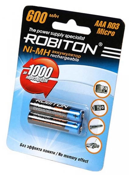 аккумулятор Robiton 600 mAh R03/AAA-2BL