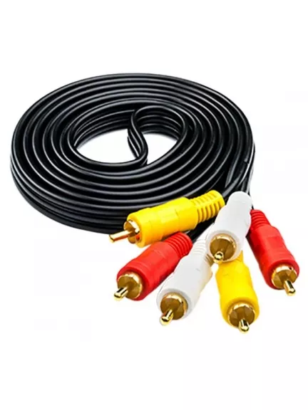 кабель межблочный ATcom 3 m 3RCA(m)