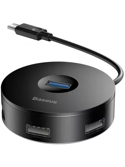 концентратор USB 3.0 Baseus round box HUB adapter Type-C