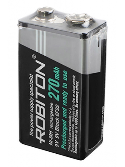 аккумулятор Robiton RTU270MH 6F22/Крона-bulk