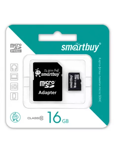 карта памяти SmartBuy 16Gb microSDHC Class 10 