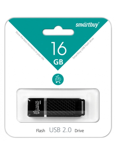 флешка USB SmartBuy Quartz series 16Gb black
