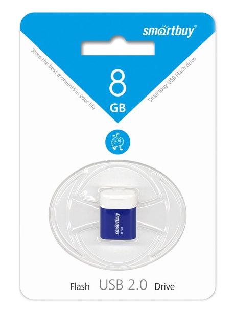 флешка USB SmartBuy LARA 8Gb blue