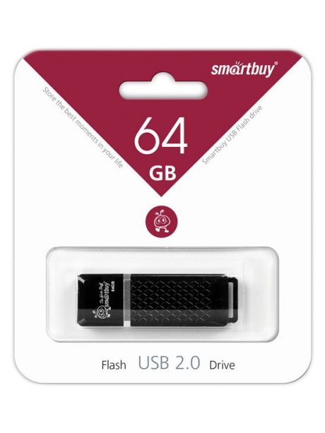 флешка USB SmartBuy Quartz series 64Gb black