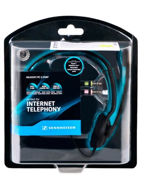гарнитура для скайпа Sennheiser PC 2 CHAT black