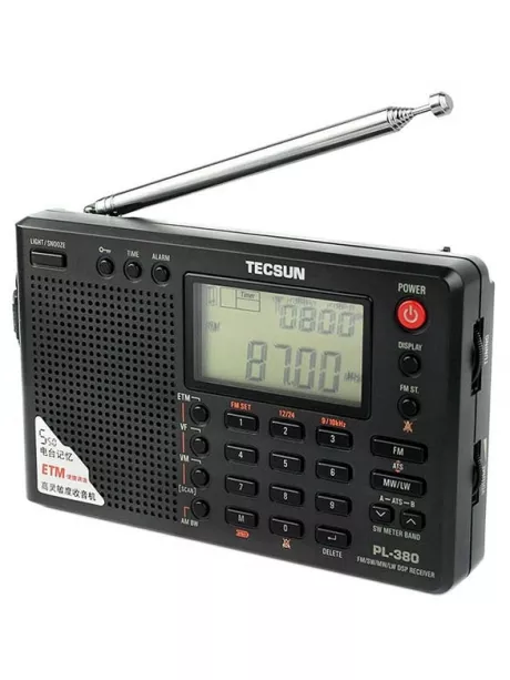 цифровой радиоприемник с хорошим приемом Tecsun PL-380 (export version) black
