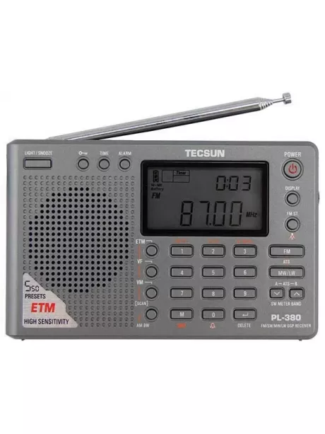 цифровой радиоприемник с хорошим приемом Tecsun PL-380 (export version) grey
