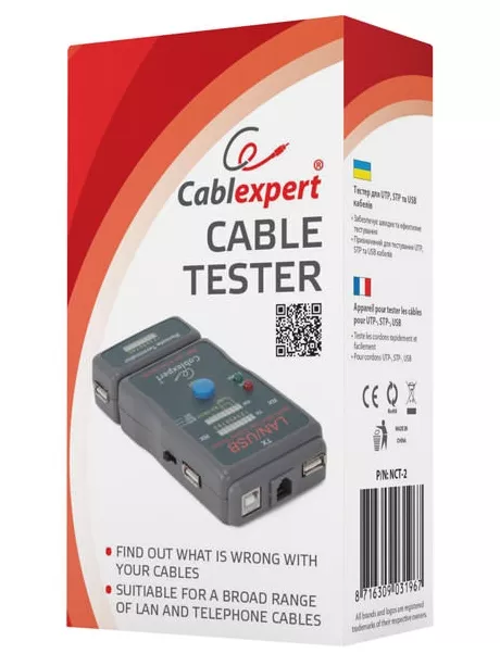 тестер кабельный Cablexpert NCT-2 