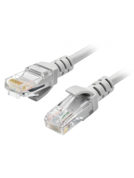 патч корд ATcom UTP, 20 m, литой, RJ45, Cat.5e серый