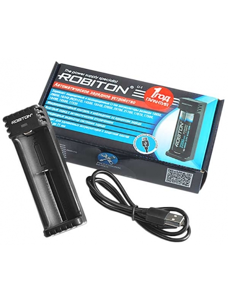 зарядное устройство для литиевых аккумуляторов Robiton Li-1 черный