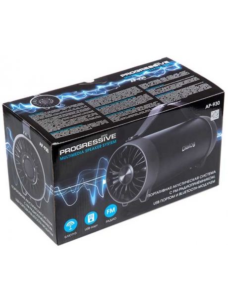 bluetooth колонка Dialog Progressive AP-930 black