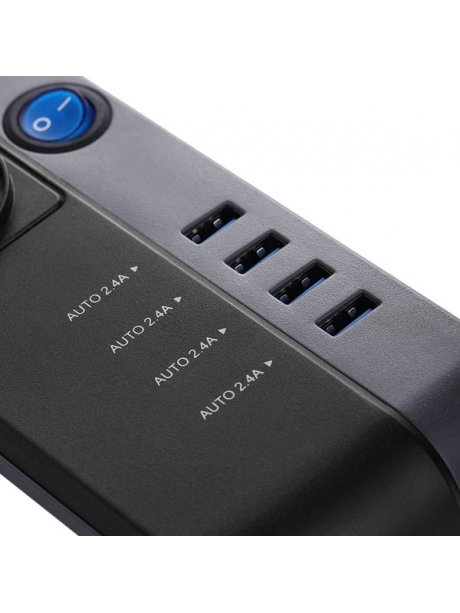 сетевой фильтр Bestek EU power strip MRJ4402 black