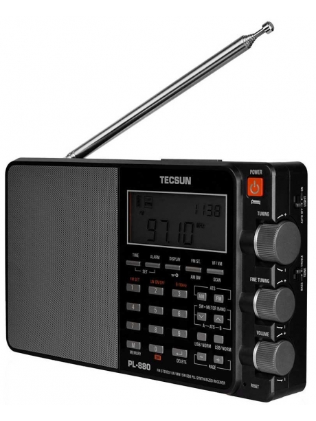 всеволновый цифровой радиоприемник Tecsun PL-880 (export version) black
