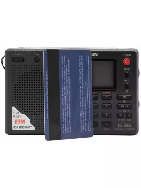 цифровой радиоприемник с хорошим приемом Tecsun PL-380 (export version) black