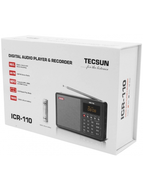 Цифровой радиоприемник с mp3 плеером Tecsun ICR-110 (export version) black