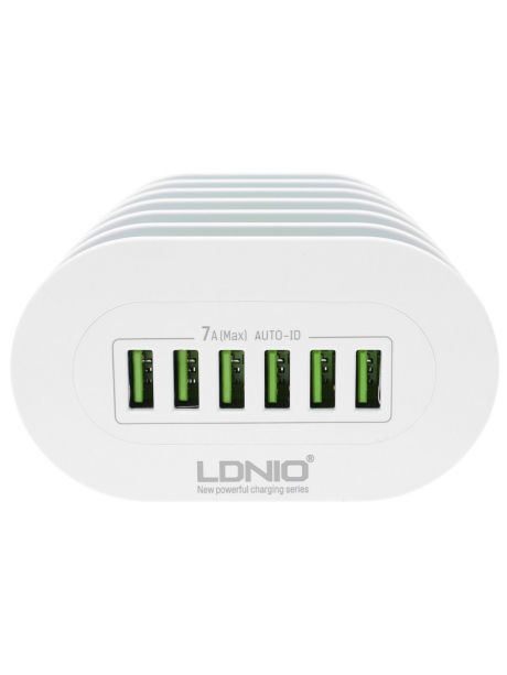 настольное зарядное устройство LDNIO A6702 6USB/7А white