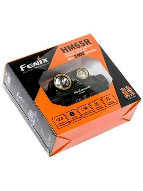 налобный фонарь Fenix HM65R black