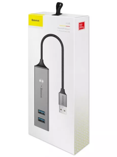 USB концентратор 3.0 Baseus Cube USB to USB3.0*3+USB2.0*2 HUB Adapter dark gray