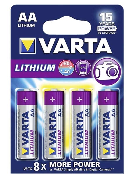 батарейки (4 шт.) Varta FR6/AA ULTRA LITHIUM 6106-4BL 