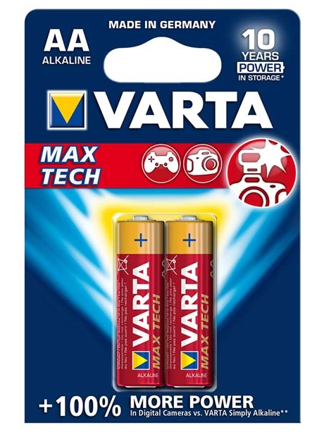 батарейки (2 шт.) Varta LR6/AA LONGLIFE Max Power-2BL 