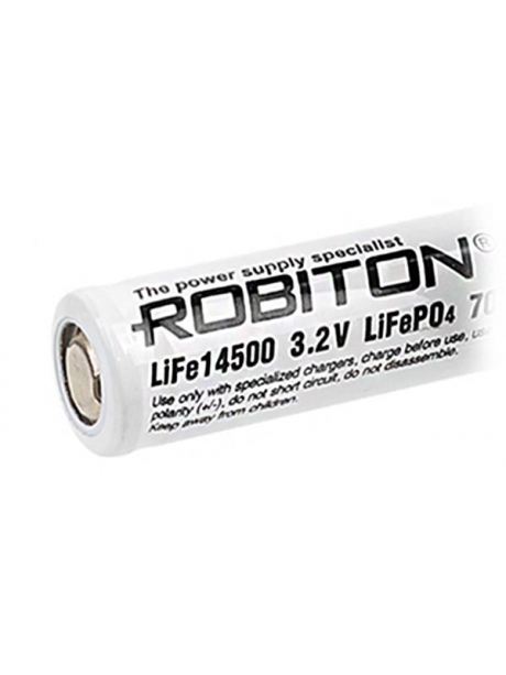 аккумулятор Robiton LiFe14500 700mAh без защиты 