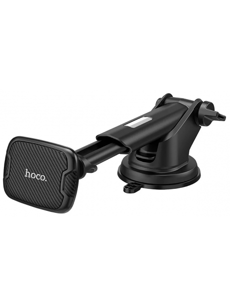 держатель на присоске со штангой Hoco CA67 Sagittarius series stretch magnetic car holder black