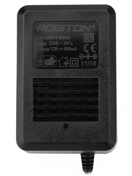 блок питания трансформаторный Robiton AB12-800S (+) 5,5х2,1/12 
