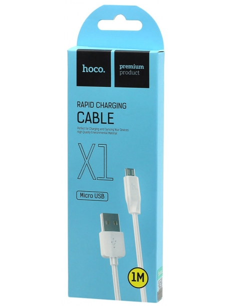 кабель передачи данных Hoco X1 micro 1m white
