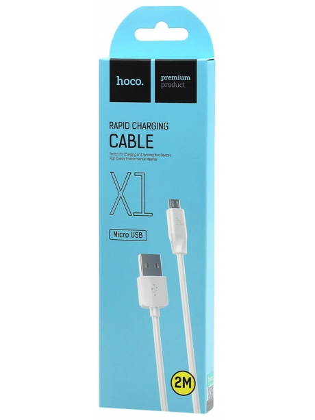 кабель передачи данных Hoco X1 micro 2m white