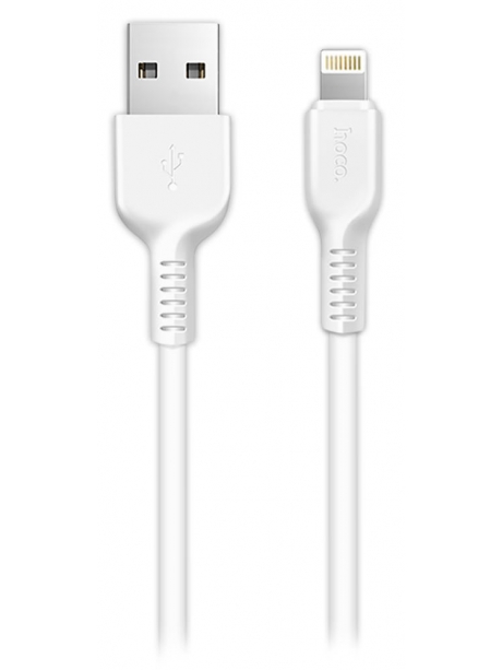 кабель передачи данных Hoco X13 lightning 1m white