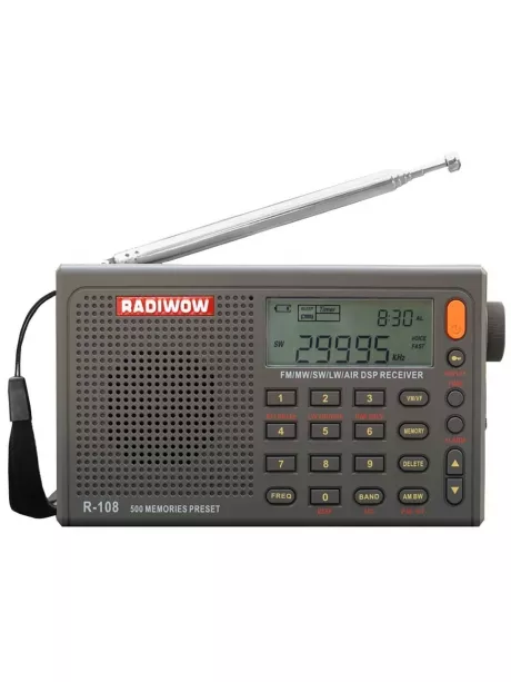 всеволновый цифровой радиоприемник RADIWOW R-108 green