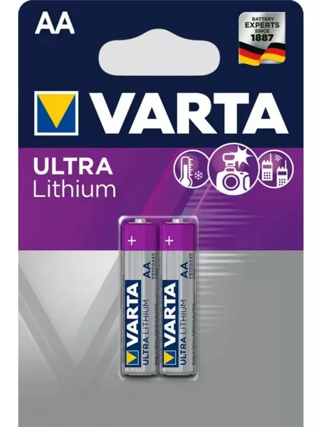 батарейки (2 шт.) Varta FR6/AA ULTRA LITHIUM 6106-2BL 