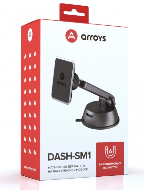 автомобильный держатель на присоске Arroys Dash-SM1 black