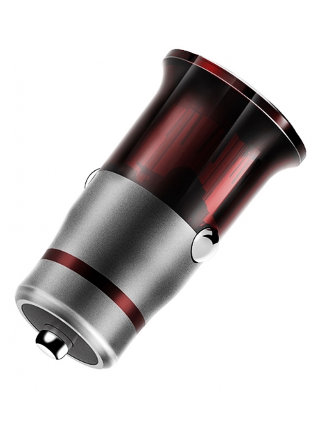 автомобильное зарядное устройство LDNIO C304Q 1USB QC3.0 + micro cable grey/red