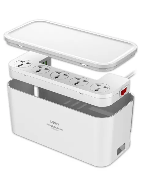 сетевой фильтр удлинитель LDNIO SC5309 3USB*5 розеток 2м white