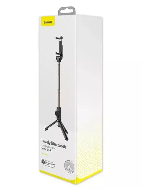 монопод с триподом для селфи Baseus Lovely Bluetooth Folding Bracket Selfie Stick black