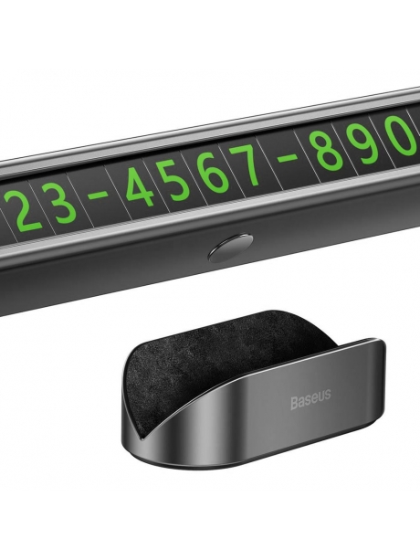держатель для номера телефона в машину Baseus Square Bar Temporary Parking Number Plate black