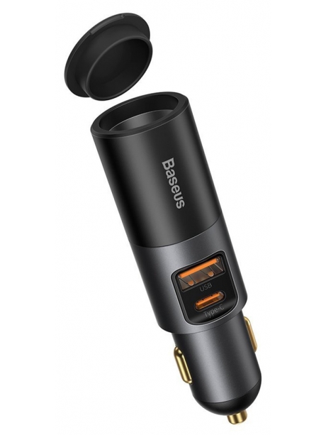 автомобильное зарядное устройство Baseus Share Together Car Charger with Cigarette Lighte Port  U+C 120W gray