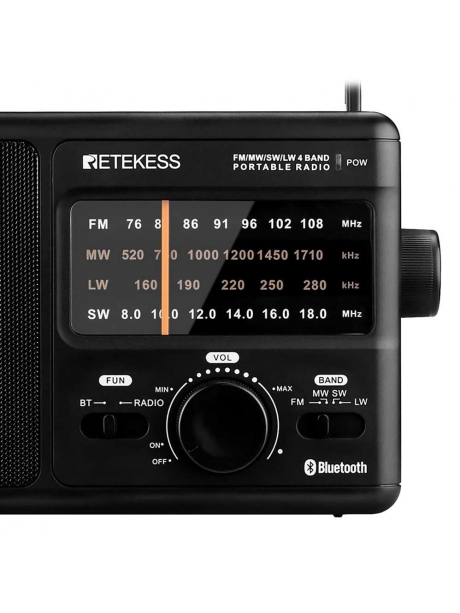 переносной радиоприемник с блютуз Retekess TR626 
