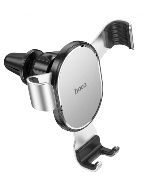 гравитационный держатель на воздуховод Hoco CA56 Plus Armor metal gravity black silver